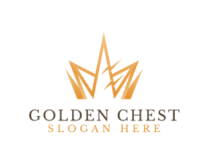 Golden Luxury Crown  logo design