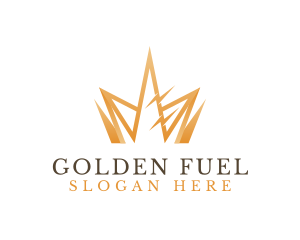 Golden Luxury Crown  logo design