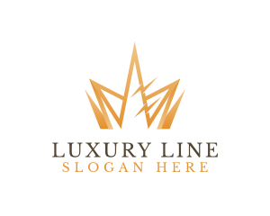 Golden Luxury Crown  logo design