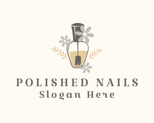 Cosmetics Nail Polish logo design