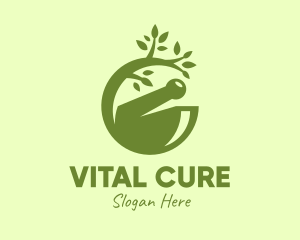 Traditional Medicine Cure logo design