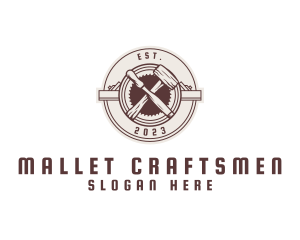 Carpentry Mallet Chisel Saw logo