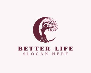 Woman Tree Ecology logo design