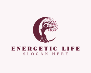 Woman Tree Ecology logo design