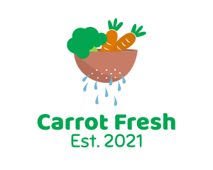 Vegetable Salad Bowl  logo design