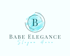 Elegant Boutique Watercolor logo design