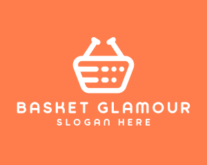 Grocery Shopping Basket logo design