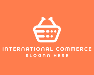 Grocery Shopping Basket logo design