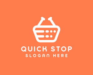 Grocery Shopping Basket logo design