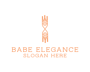 Elegant Leaf Boutique logo design