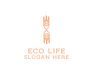 Elegant Leaf Boutique logo design