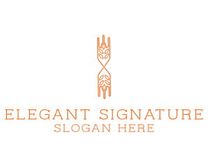 Elegant Leaf Boutique logo design