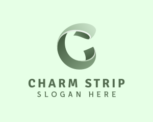 Elegant Ribbon Letter C logo design