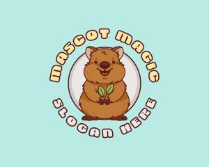 Cute Quokka Mascot logo design