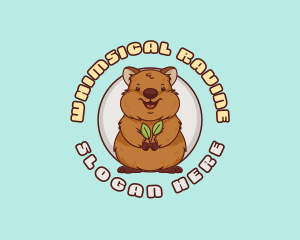 Cute Quokka Mascot logo design