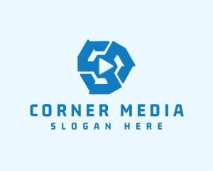 Tech Media Player logo design