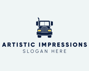 Blue Front Truck logo design