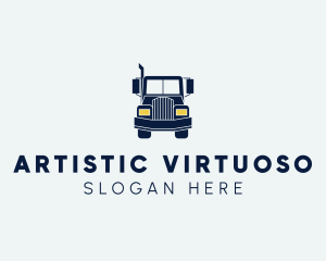 Blue Front Truck logo design