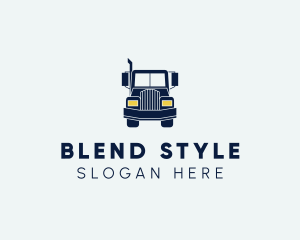 Blue Front Truck logo design