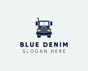 Blue Front Truck logo design