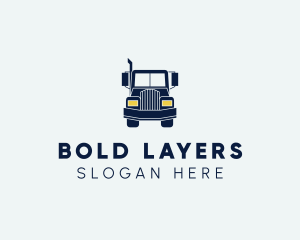 Blue Front Truck logo design