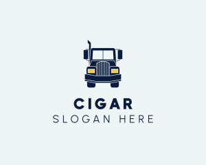 Blue Front Truck logo design