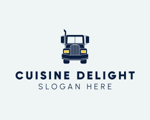 Blue Front Truck logo design