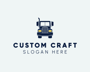 Blue Front Truck logo design