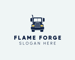 Blue Front Truck logo design