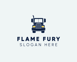 Blue Front Truck logo design