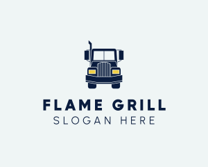 Blue Front Truck logo design