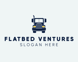 Blue Front Truck logo design