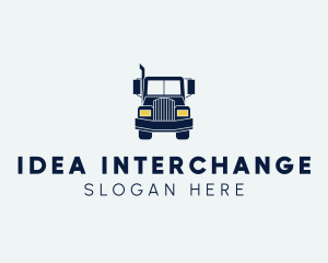 Blue Front Truck logo design