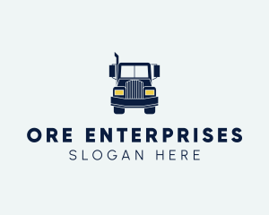 Blue Front Truck logo design