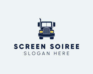 Blue Front Truck logo design