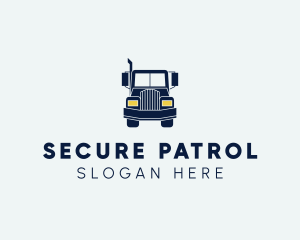 Blue Front Truck logo design