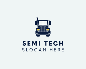 Blue Front Truck logo design