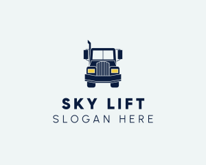 Blue Front Truck logo design