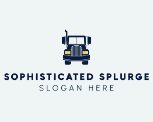 Blue Front Truck logo design