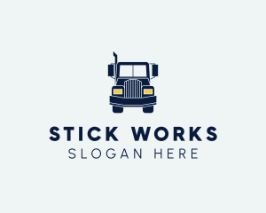 Blue Front Truck logo design