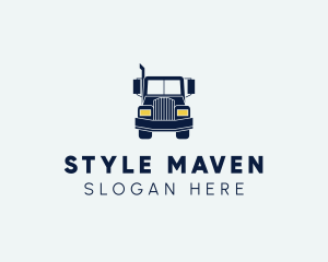 Blue Front Truck logo design