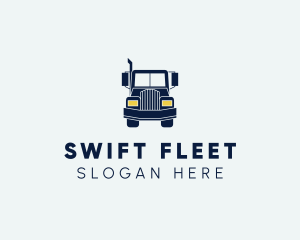 Blue Front Truck logo design