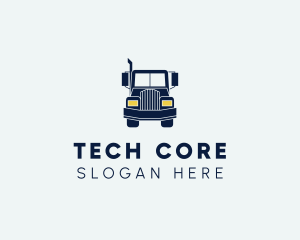 Blue Front Truck logo design