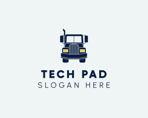 Blue Front Truck logo design