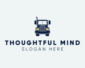 Blue Front Truck logo design