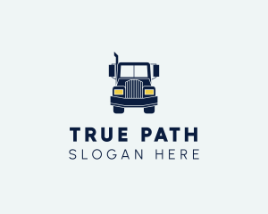 Blue Front Truck logo design