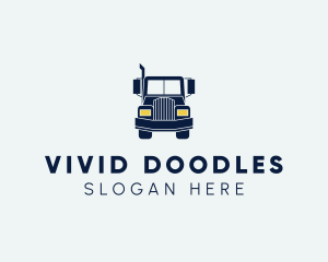 Blue Front Truck logo design