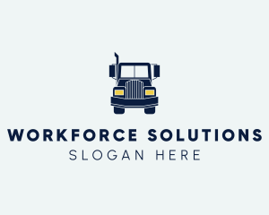 Blue Front Truck logo design