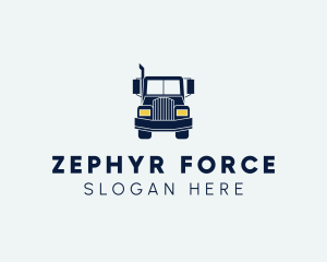 Blue Front Truck logo design