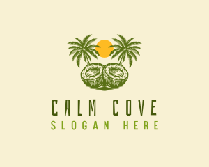 Calm Coconut Tree  logo
